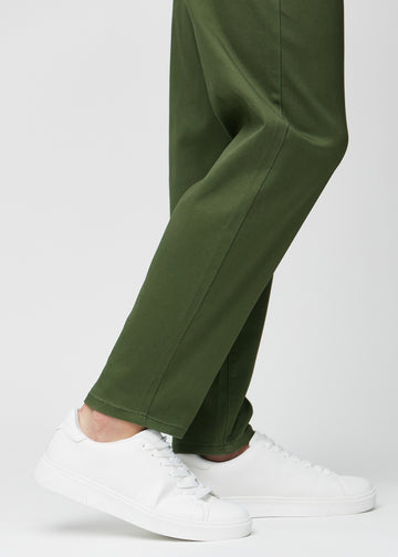 The ankles of a model, so you can see how loose the jeans fit.