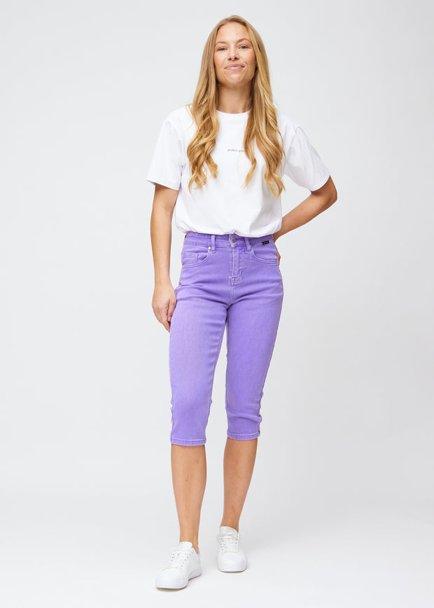 Lavenders™ Slim Pastel Capris - Purple - Women | Perfect Jeans